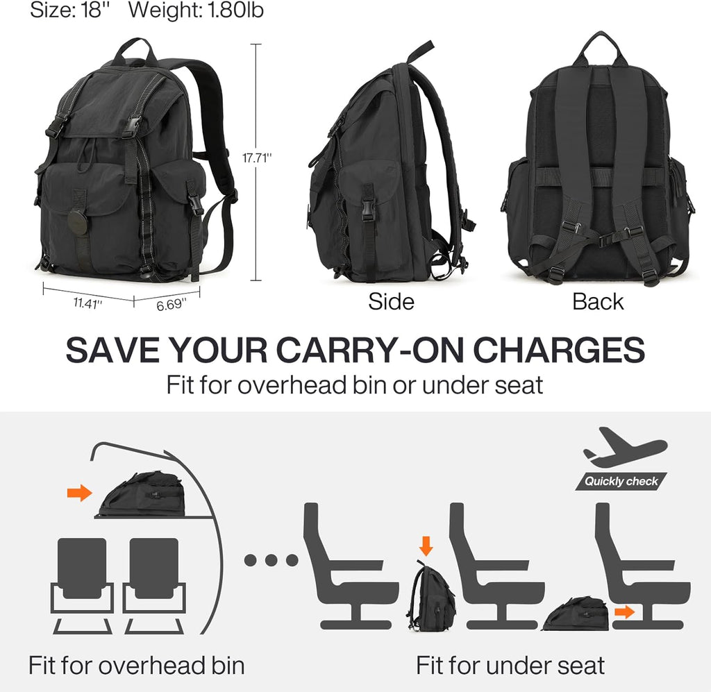 18 Inch Carry On Laptop Backpack Flight